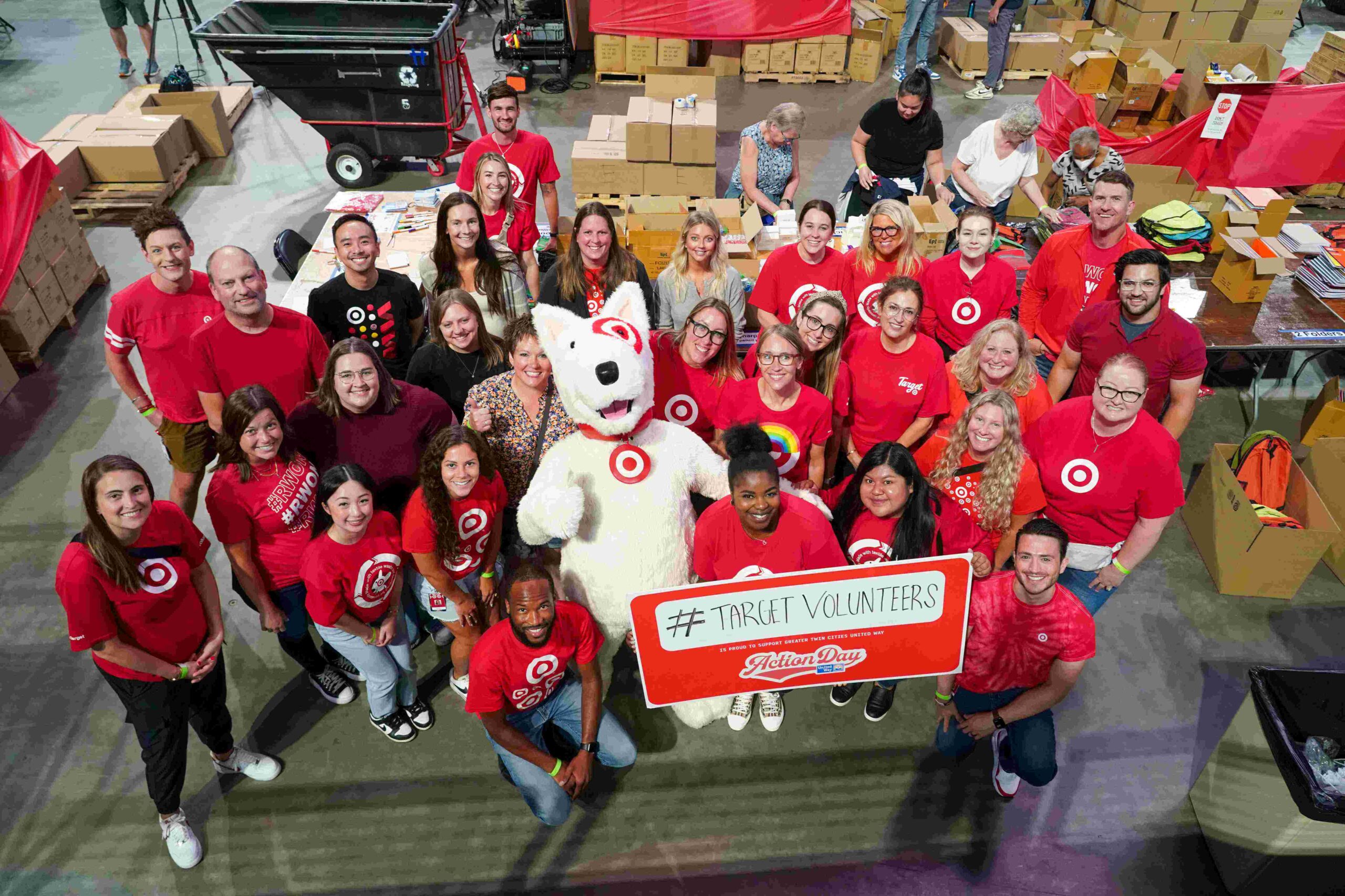 Target volunteers at Action Day